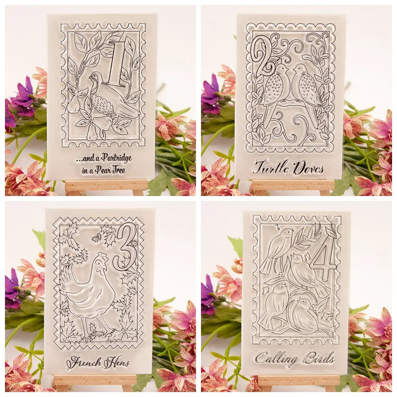 

New Swans Birds Dove Animals Clear Stamps Silicone Seals for DIY Scrapbooking Card Making Diary Book Paper Maker Decor Stencil