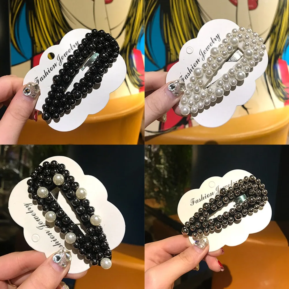 

Hair Accessories Gold Silver Pearl Hair Clips For Women Girls Elegant Hairpins New Fashion Barrettes Headband Fashion