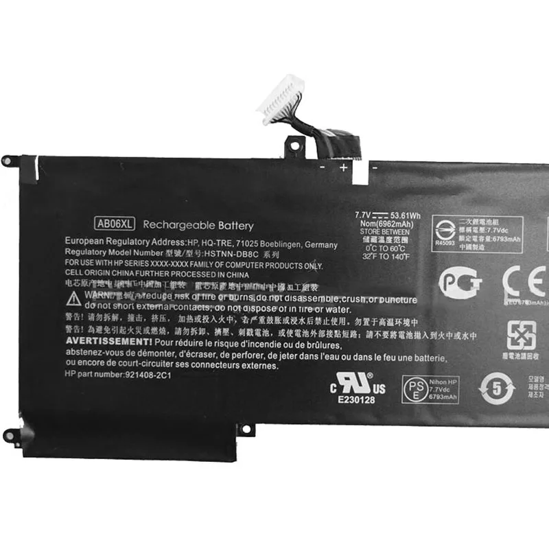 GZSM Аккумулятор для ноутбука AB06XL hp HSTNN DB8C TPN I128 TPNI128 921408 271 2C1 921438 855