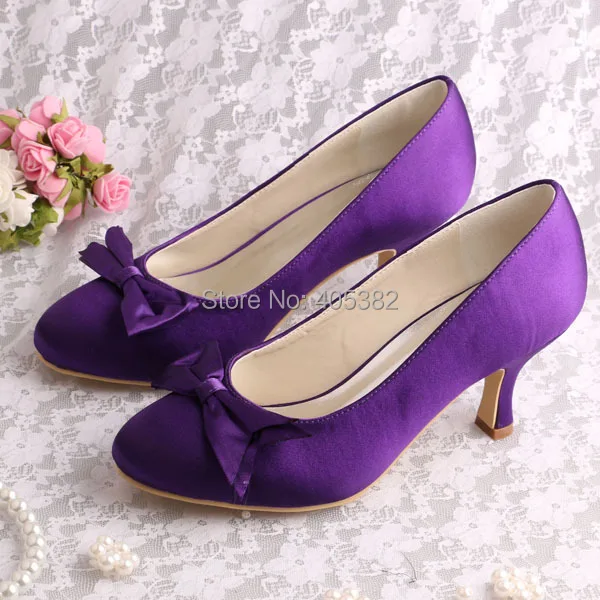 chaussure violette femme talon