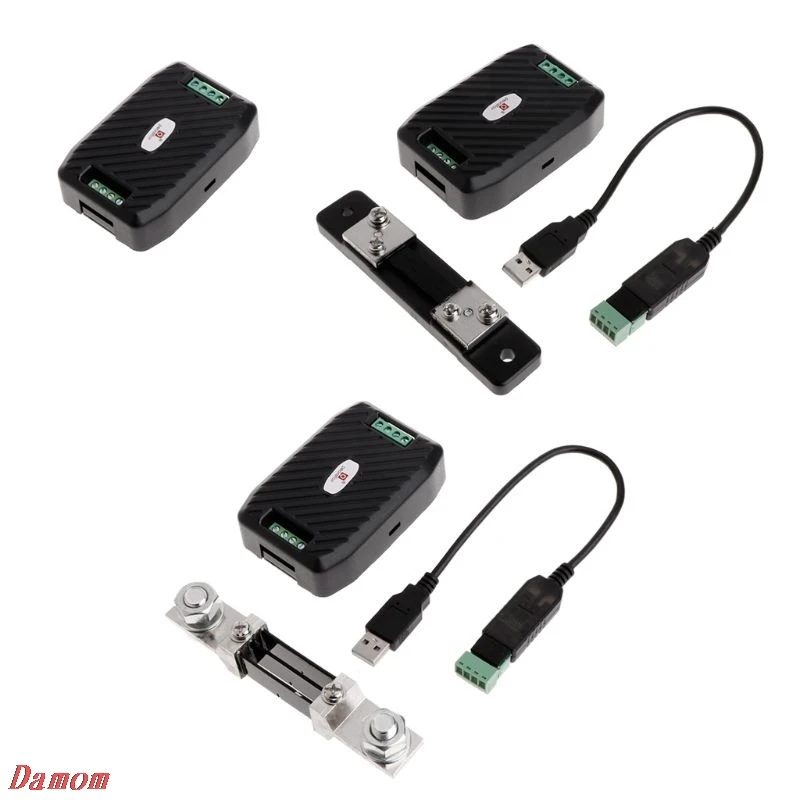 

PZEM-017 DC Communication Box RS485 interface Modbus 0-300V 300A Shunt USB Cable