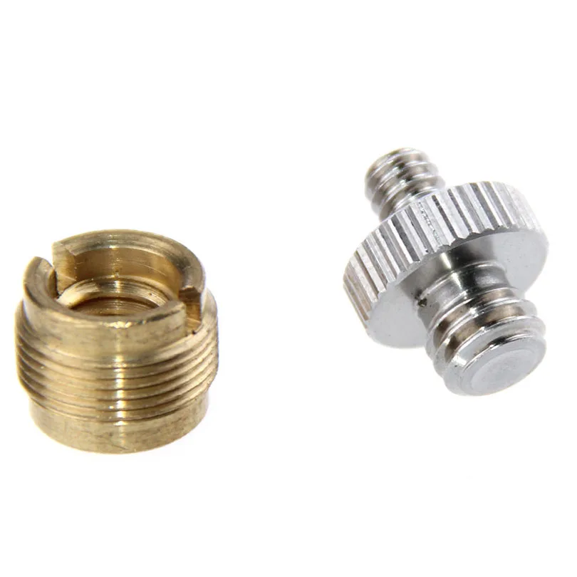 CAMVATE 38 Female to 58 Male Thread Mic Stand Screw + 14 to 38 Camera Tripod Monopod Ball Head Screw Adapter C1071 (2)