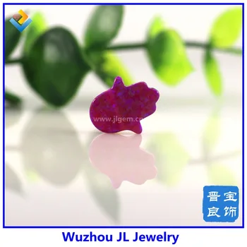 

At a discount ! OP54 fire color hamsa/hand shape opal jewelry for making necklace and bracelet