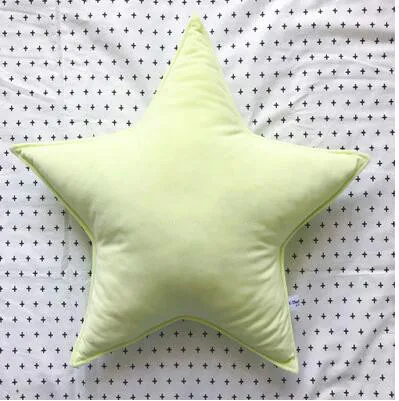 Простая однотонная бархатная ткань в форме звезды, подушка, подушка с спинкой для дома, подарок на день рождения
