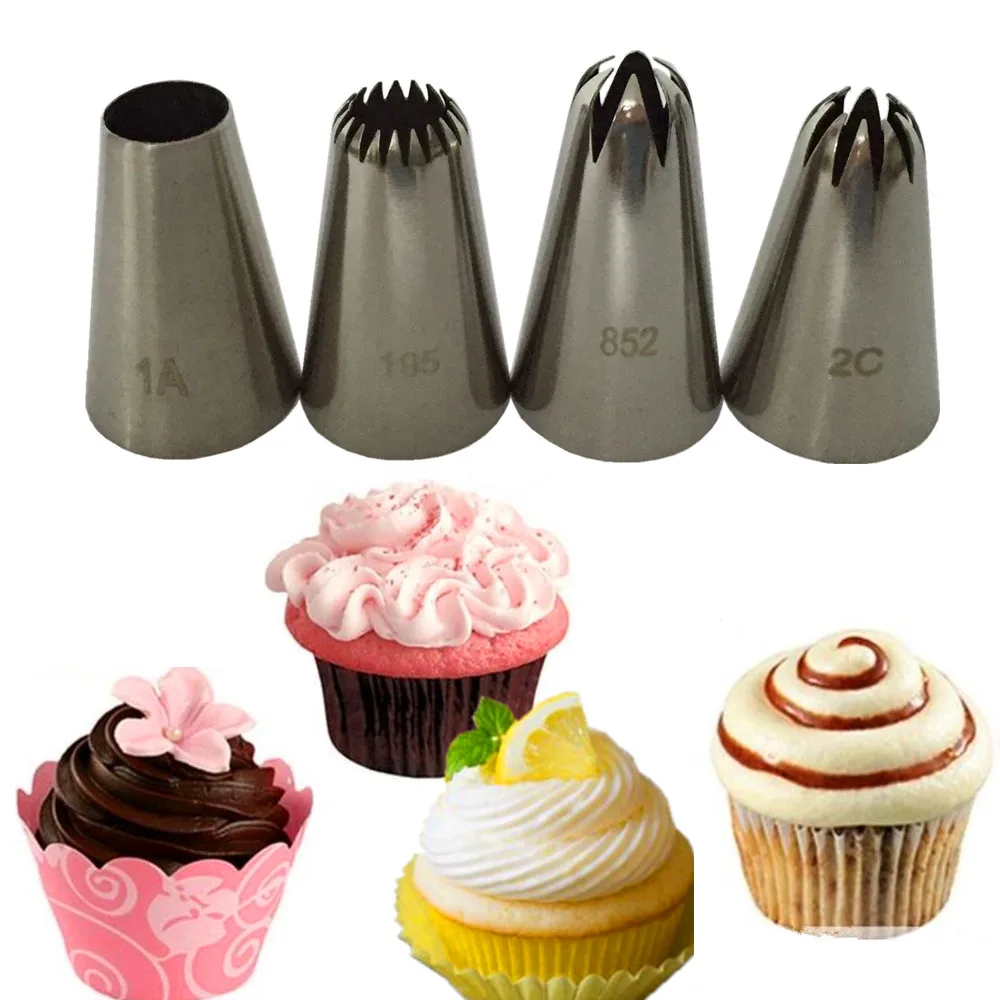 Flower Icing Piping Nozzles Pastry Tips Cake Sugarcraft Decorating Baking Tools 