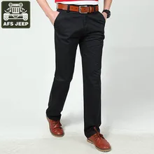 AFS JEEP Брендовые повседневные мужские брюки из хлопка облегающие прямые длинные брюки мужские брюки для мужчин Pantalones Hombre плюс размер 30-44