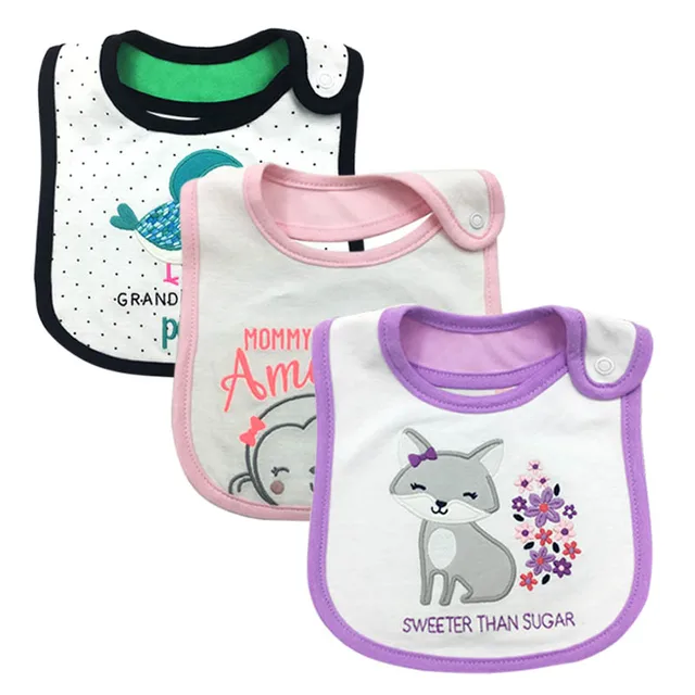 100%Cotton Baby Bibs Waterproof Bandana Baby Girls boys Bibs & Burp Cloths Baby Clothing Product Towel Bandanas Wholesale