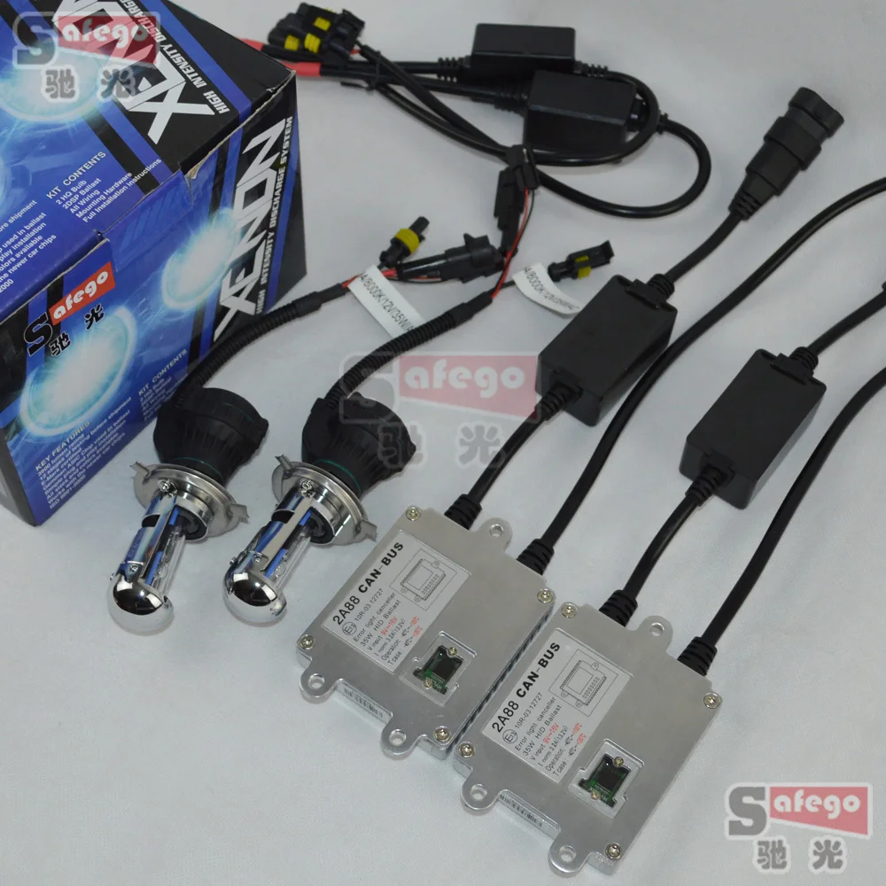 10sets hylux 12V 35w h13 bixenon h4 kit 35w hylux h4-3 hylux canbus hid kit bixenon hid kit 6000k  8000k 9004 9007