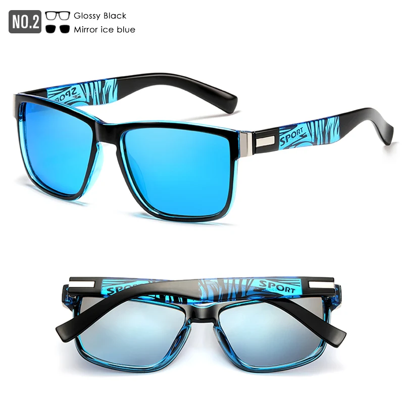 Новые поляризованные солнцезащитные очки для мужчин KDEAM, мужские солнцезащитные очки для вождения, квадратные солнцезащитные очки Avantgarde, солнцезащитные очки для женщин, 5 Петля-бочонок - Цвет линз: C2