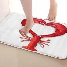 Стиль лобстера коврик для ванной комнаты, смешной Противоскользящий коврик для ванной, занавески для душа аксессуары, соответствующие вашей душевой занавеске