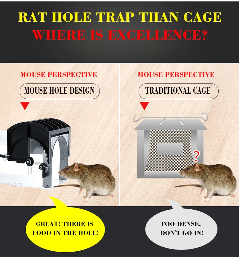 2 шт многоразовая крысиная ловушка сверхмощная мышь вредитель животное для мыши и хомяка клетка контроль приманки Отпугиватель грызунов ловля мышей хомяк мышка ловушка