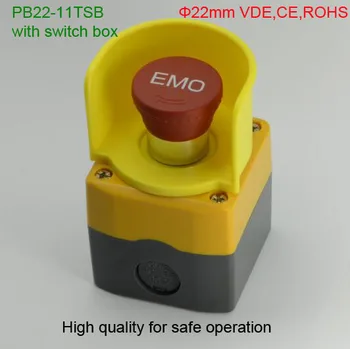 

ELEWIND high quality Emergency stop switch with switch box (PB22-11TSB/IP65 with switch box)