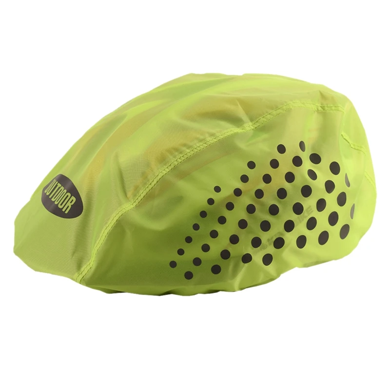 

Reflective Bike Helmet Cover High Visibility Waterproof Bicycle Helmet Rain Cover Mtb Road Bicycle Ride Gear