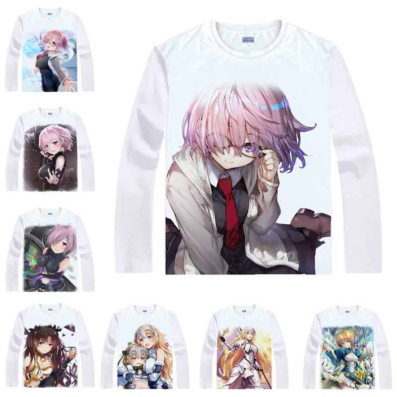 

Coolprint Motivs Hentai Shirt Fate Grand Order T-Shirts Multi-style Long Sleeve Saber Mash Kyrielight Anime Cosplay Shirts