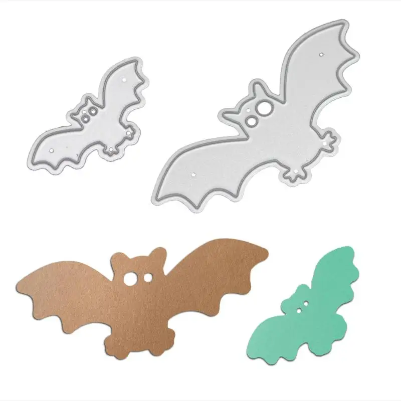 

2pcs Halloween Bat Cutting Dies Stencils DIY Photo Albumn Decorative Embossing Folder Scrapbooking Paper Craft