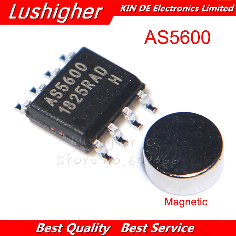 5 шт. 10 шт. AS5600-ASOM AS5600 SOP8 SMD магнитный энкодер с магнитом