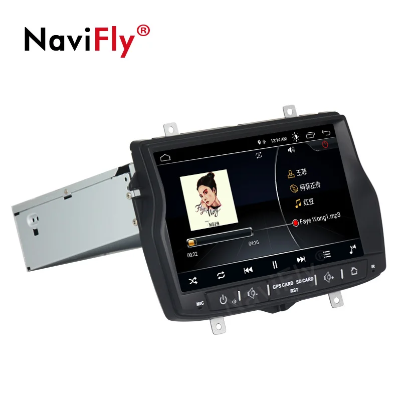 Top Navifly 1DIN Android 8.1 Car DVD player For LADA Vesta Radio Multimedia GPS Navigation Quad Core Wifi Stereo Map Card MIC HD SWC 3