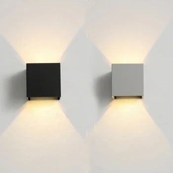 

Fedex 10pcs IP65 LED Aluminum Waterproof Wall Lamp 12W 85-225V 6000K Adjustable Outdoor Wall Light White Light 2 LED luce a muro