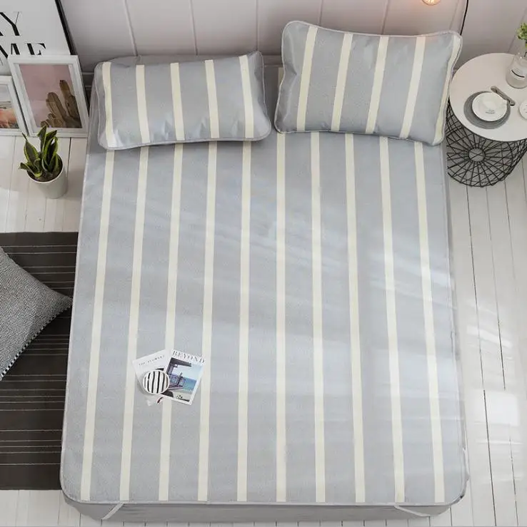 

Breathable Ice Silk Sleeping Crib matress cover Mat Summer Cool Pad Pillow bed cover waterproof mattress protector bed topper