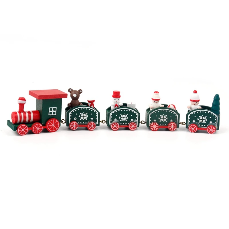 FENGRISE Wooden Christmas Train Ornaments Christmas Decorations For Home Christmas Gift Navidad Noel Xmas New Year Decor - Цвет: 26-4