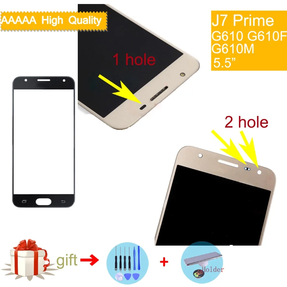 

Touchscreen For Samsung Galaxy J7 Prime G610 G610F G610M On7 2016 G6100 Touch Screen Front Panel Glass Lens Outer LCD