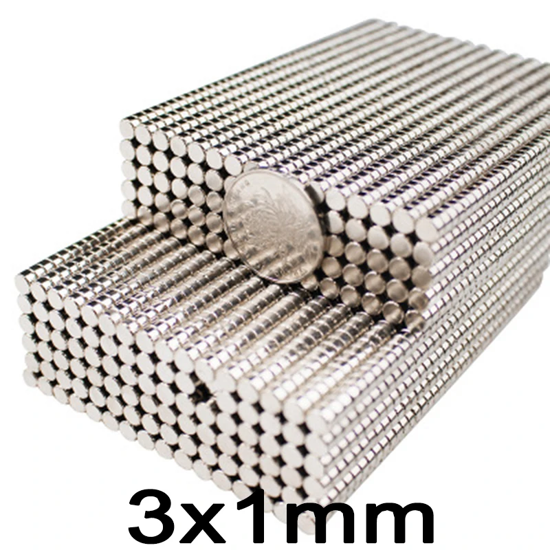 

100/200/300pcs Mini small Magnets Disc 3mm*1mm Rare Earth Magnets Neodymium Magnet Powerful High Quality N35 Round Magnet 3x1mm