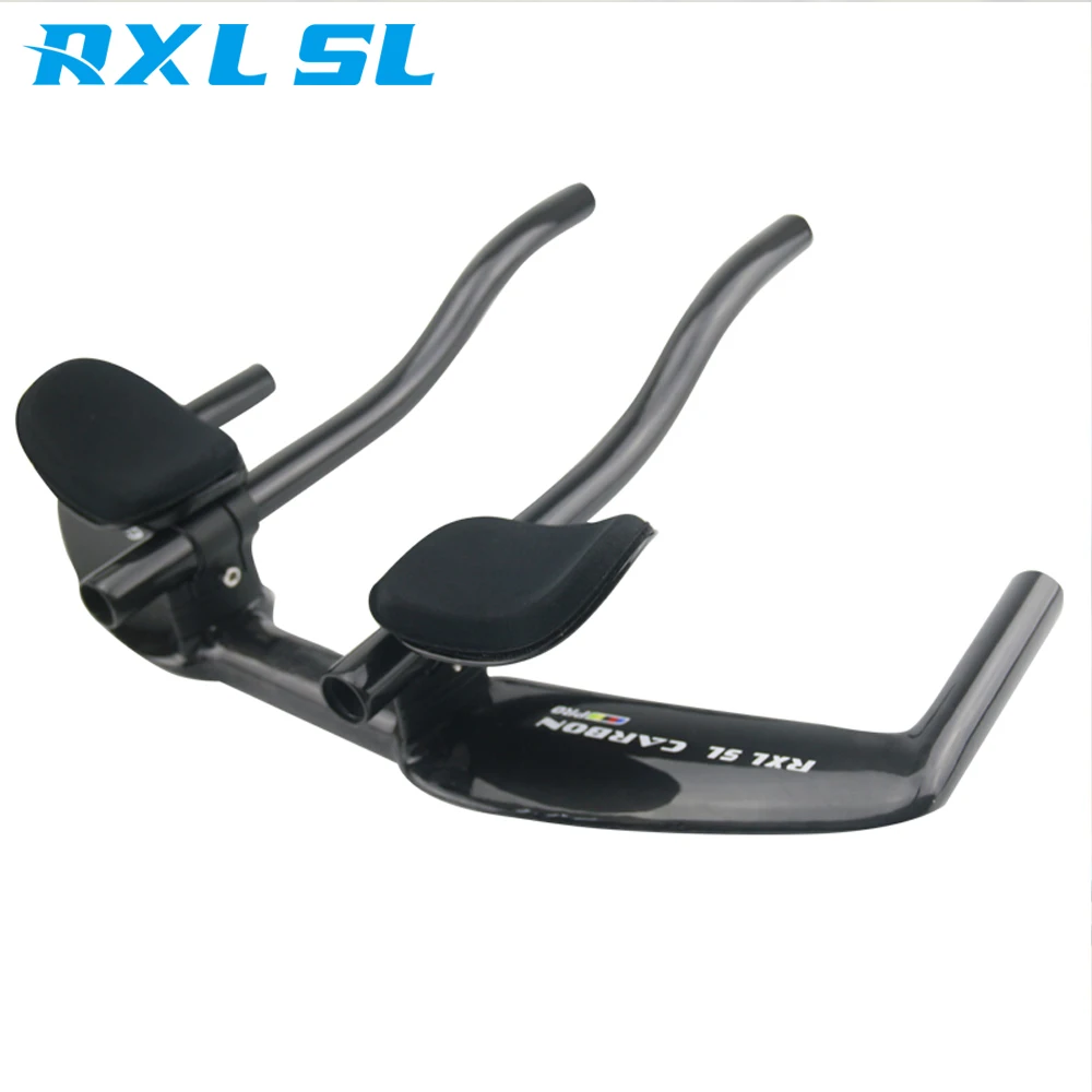 

RXL SL Triathlon Bicycle Extender Bullhorn Black UD Glossy Carbon Aero Bars 400/420/440mm 340mmTriathlon Rest TT Handlebar