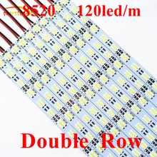 Smarstar 0,5 м двухрядный 8520 светодиодный светильник с жесткой полосой, Жесткая светодиодная лента, светильник ing DC 12 В 50 см 14 Вт для ювелирных изделий, счетчик для аквариума