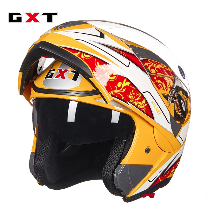 2019 мотоциклетный шлем флип ап для мотокросса Полнолицевой Capacete Cascos Para GXT бренд