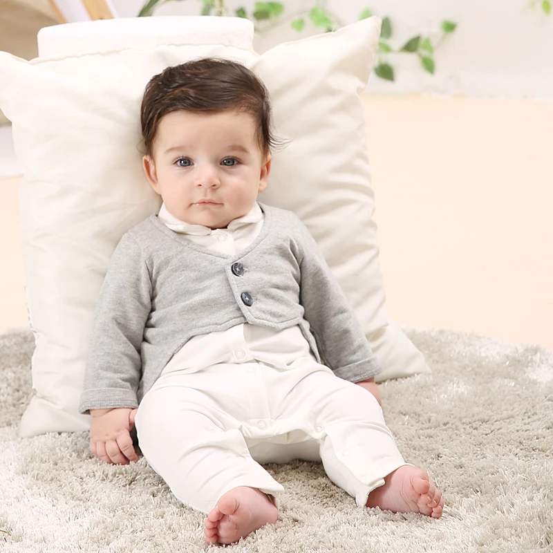 2017 Baby romper clothes 0 to 3 months newborn long sleeved cotton