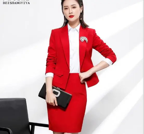 

NEW XS-5XL Autumn silm Elegant Women Business Suits Women's OL Tops+Long Pants Office 2 Piece Sets Ladies Formal Work Wear