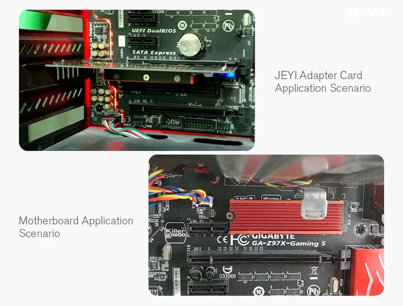 JEYI охлаждения военный корабль NVME NGFF M.2 2280 Термальность проводимости кремниевых пластин охлаждения пыли Алюминий лист Золотые прутки