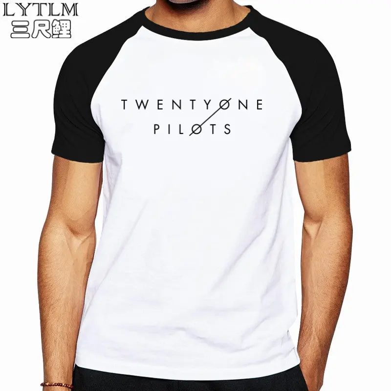 

LYTLM Twenty One Pilots Tshirt Men Hip Hop Raglan Tee Geek Punk Mens T-shirts Vintage T Shirt Men Summer Clothing Remeras Hombre