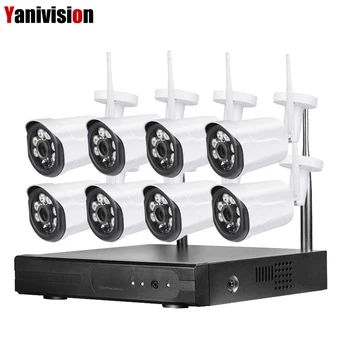 

2MP 1080P CCTV System 8ch HD Wireless NVR kit HDD Outdoor IR Night Vision IP Wifi Camera Security System Surveillance Yanivision
