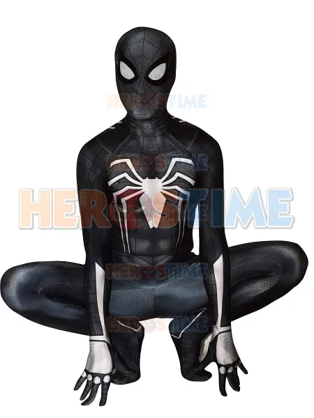 3D принт спандекса игры черный Веном Symbiote Spidey Косплей Костюм PS4 INSOMNIAC Человек-паук костюм Хэллоуин Человек-паук костюмы