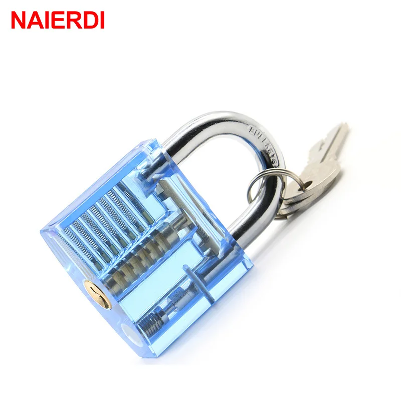 Слесарный ключ NAIERDI набор инструментов для удаления ключа|cutaway practice padlock lock|padlock
