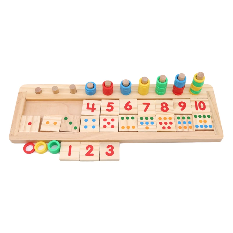 Красочные деревянные математические Обучающие игрушки количество раннее образование Marth игрушки для детей