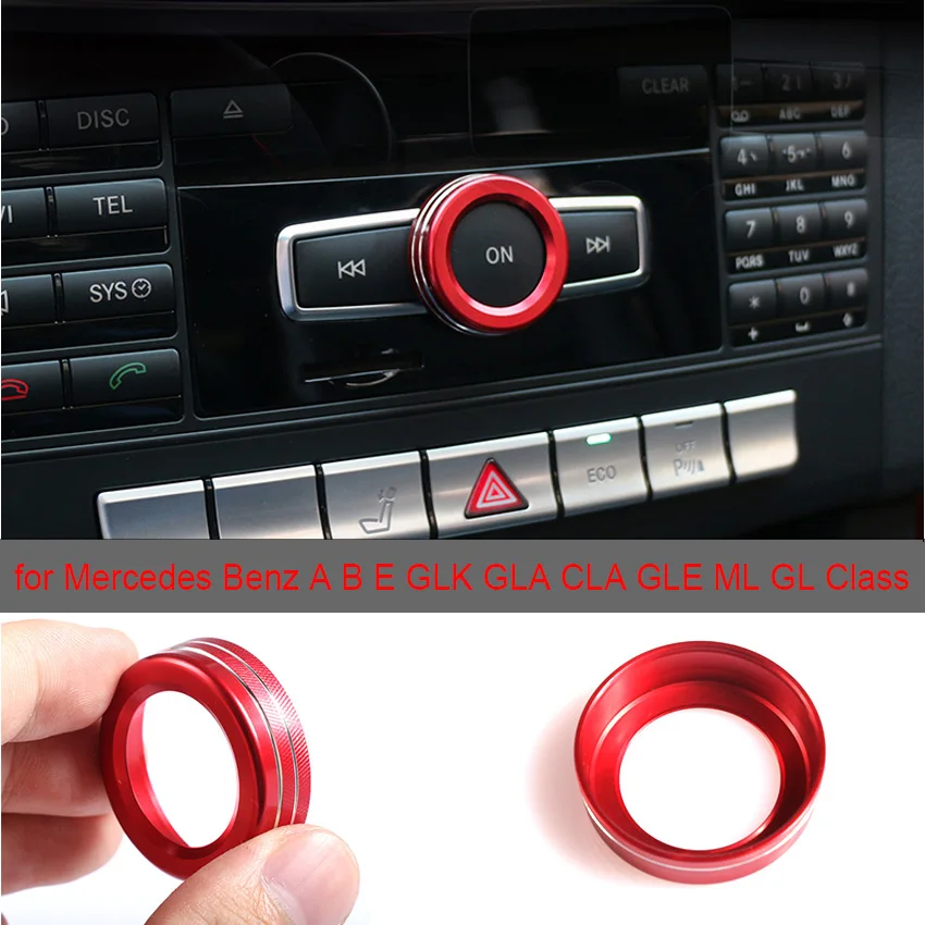 Car Styling Chrome Interior Volume Switch Button Adjust Control