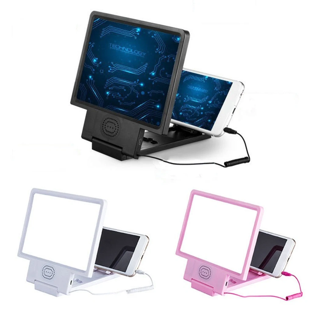 

3D Mobile Phone Screen Amplifier Magnifying HD Stand Holder Video Folding Enlarged Sound Screen Amplifier