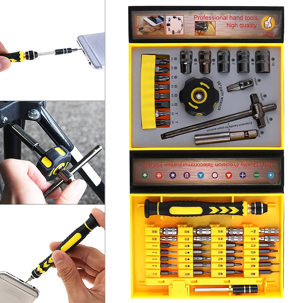 47 in 1 Precision Screwdriver Set Multifuntion Household Industrial Repair Tool for Clock