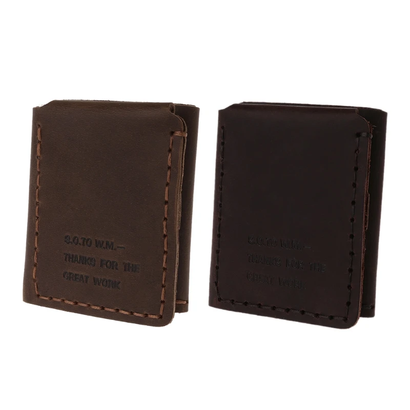 

THINKTHENDO New Vintage Men's Business Cowhide Leather Wallet Short Credit Card Holder Billfold Purse Clutch 2018 Good Quality