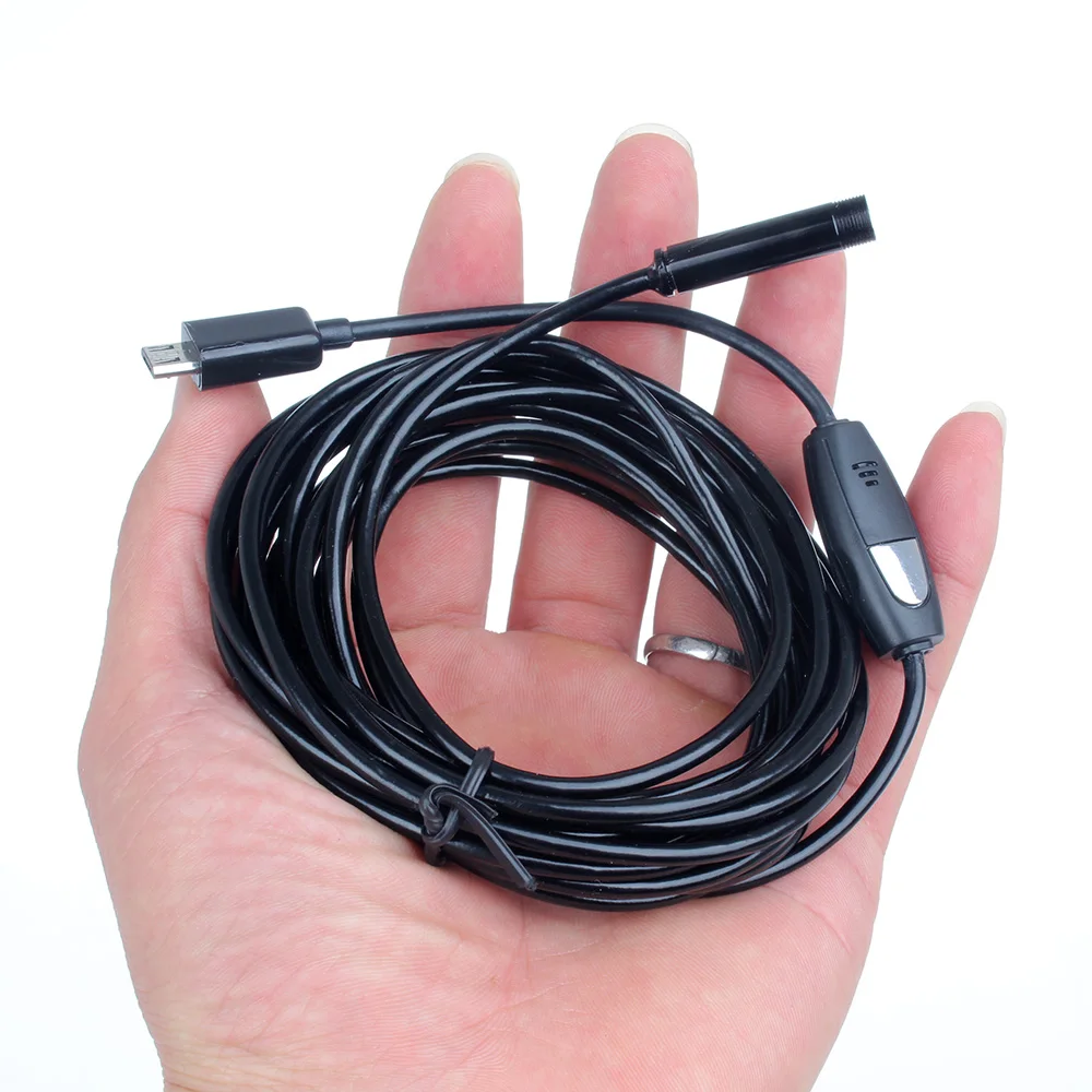 

7MM diameter hose length 3.5 Mian Zhuo phone HD industrial endoscope pipeline inspection camera snake tube