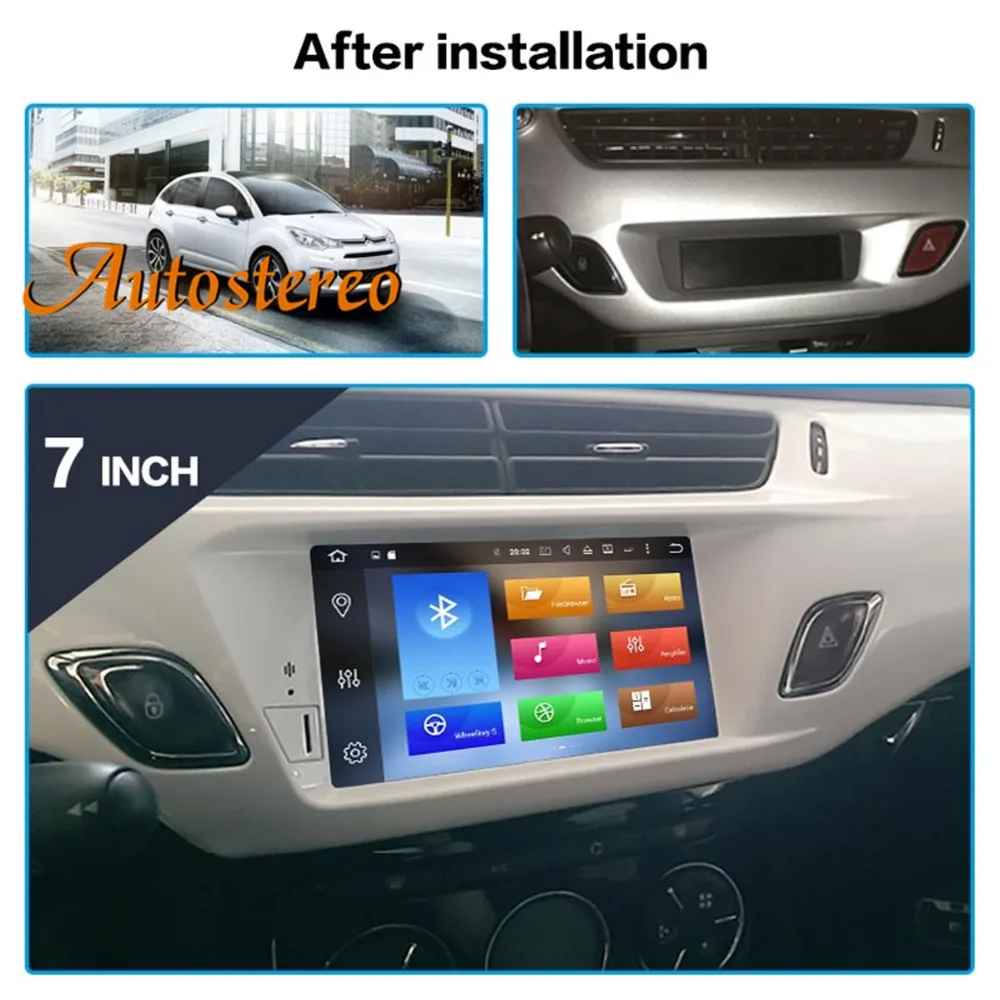 Best Android 9 Car DVD Player For Citroen C3 DS3 2010+ GPS navigation auto multimedia player radio tape recorder stereo headunit IPS 4