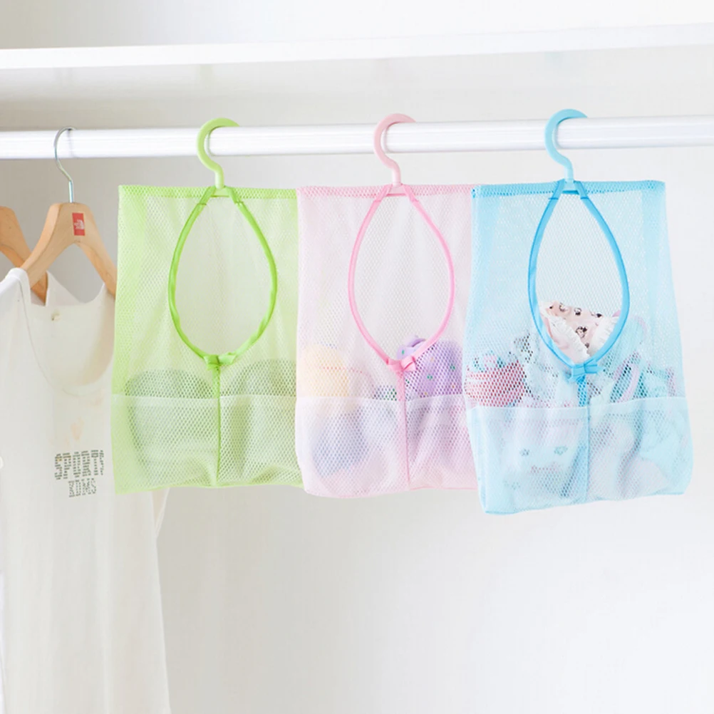

SHNGki 1PCS Kitchen Bathroom Hanging Storage Bag Multi-function Space Saving Hanging Mesh Bags Clothes Organizer for Bedroom