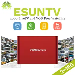 ESUN-ТВ T95U PRO Android IP ТВ Box 6,0 Smart ТВ Box арабский Испании Великобритании французский Германия Италия Нидерланды швеция Португалия EX-YU xxx US