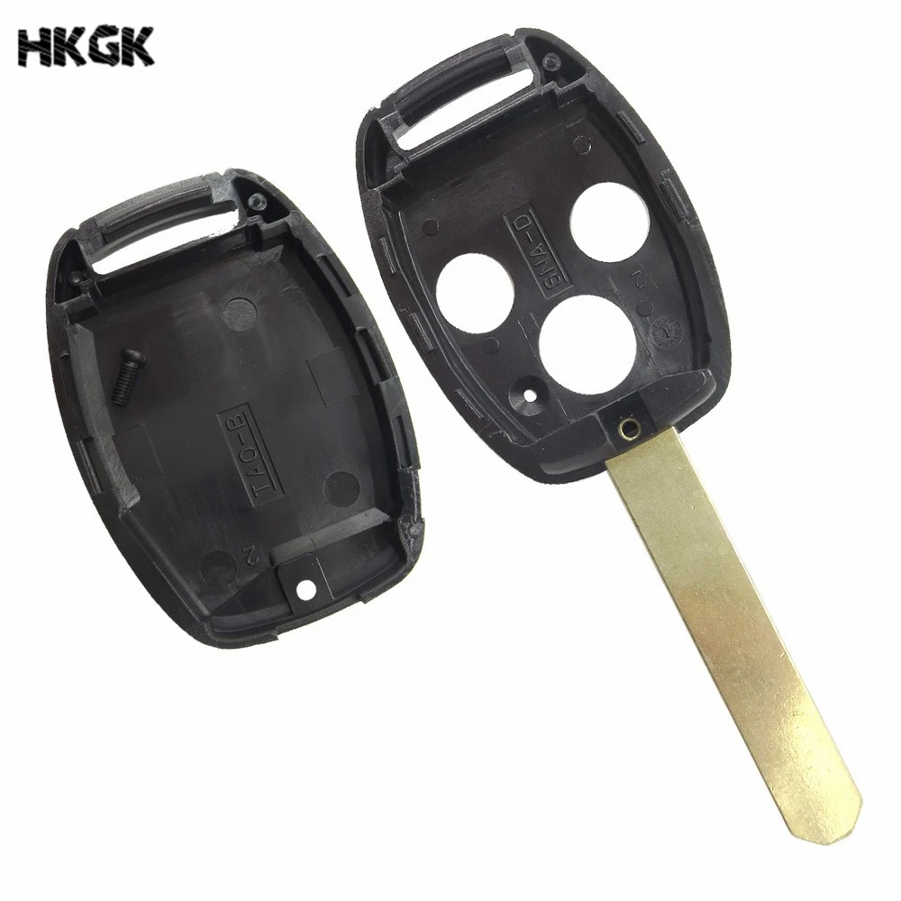 OkeyTech-for-Honda-3-Button-Uncut-Blade-Remote-Car-Key-Shell-Cover-Case-FOB-for-Honda