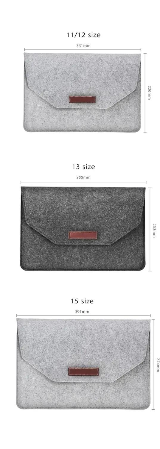 Тонкий чехол для Macbook Pro 13 2018 A1989 A1706 A1708 рукав ноутбука шерстяной войлок Air Retina 11 12 15