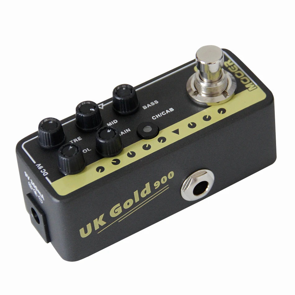 Mooer 002 UK Gold 900 Micro предусилитель для гитары педаль высокого качества двухканальный гитары педаль эффектов аксессуары для гитары