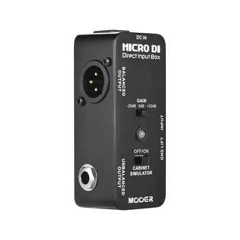

High Quality MOOER MICRO DI Cabinet Simulator DI Box Guitar Effect Pedal Full Metal Shell Guitar Parts