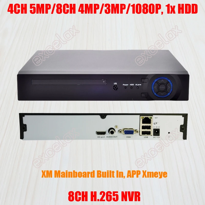 H.265 8CH 4MP 4CH 5MP NVR_XM 2